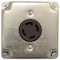 Ac Works Locking Receptacle, L14-30R, 30 A, 125/250V AC, 3 Pole, Flush Mount, Black FML1430R - alternate 4